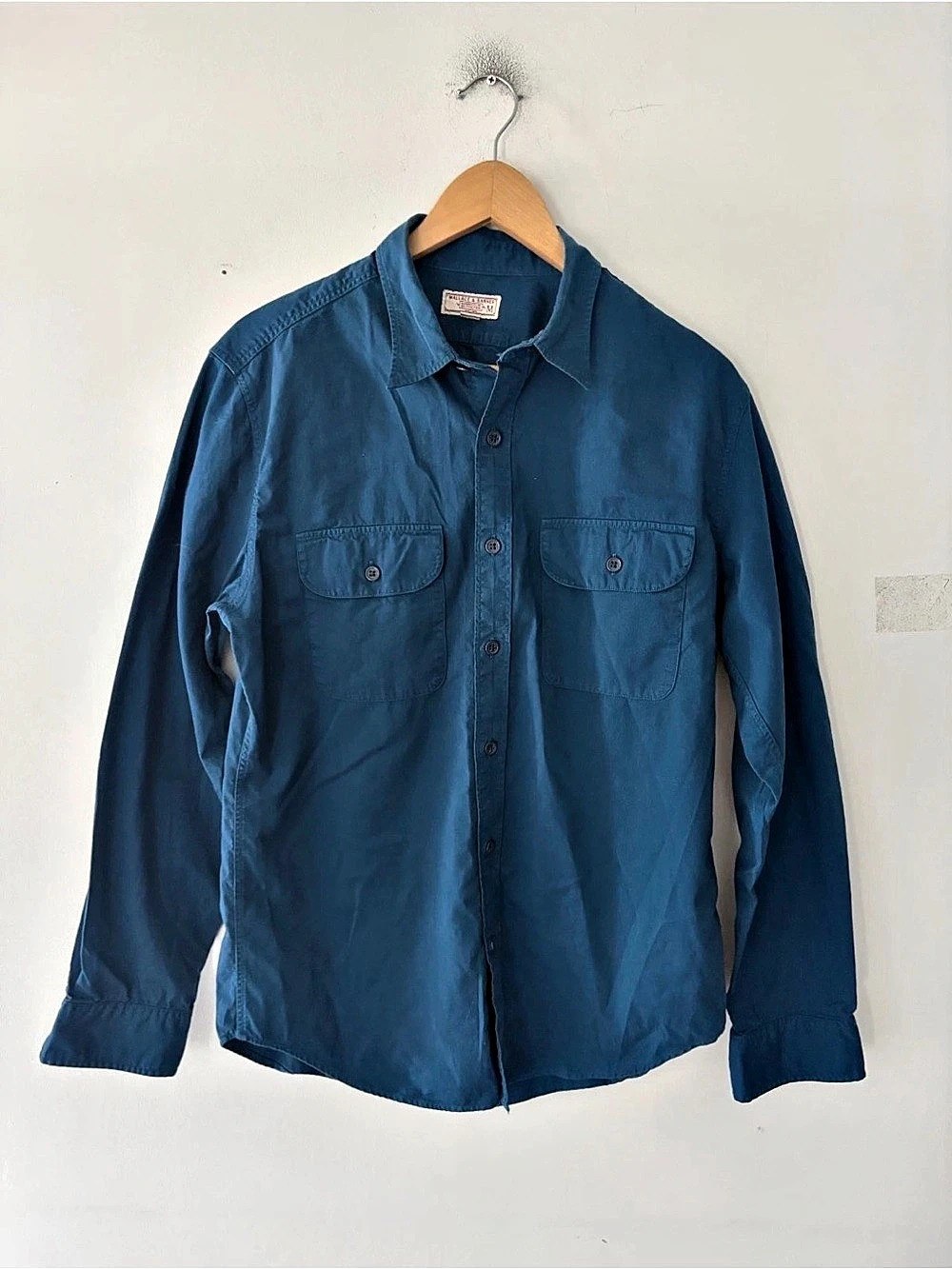 Wallace & Barnes Cotton Twill Workshirt Men's Cotton Button Down Shirt Size M